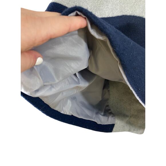 Sabine Women's Minimalist Colorblock Trench Coat  Medium - Picture 7 of 9